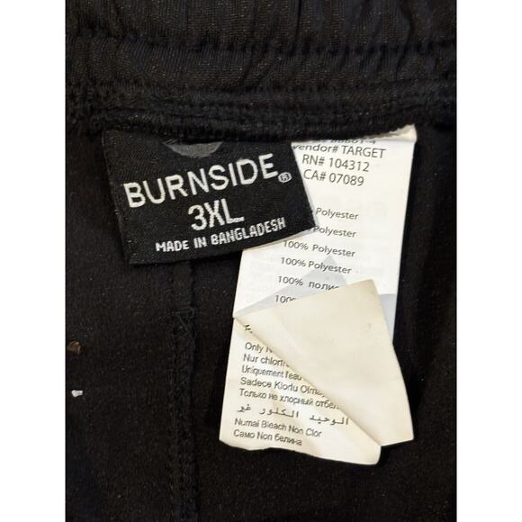 NWT Men's 3xl Black Burnside Active Performance Joggers Pants Satori logo cozy - Picture 4 of 6